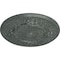 Ekena Millwork Flower Ceiling Medallion (Fits Canopies up to 3 7/8"), 27"OD x 1 1/8"P, Athenian Green Crackle CM27FLAGC - alternate 2